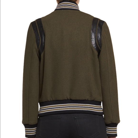 SAINT LAURENT TEDDY VARSITY BOMBER JACKET - Picture 7 of 7
